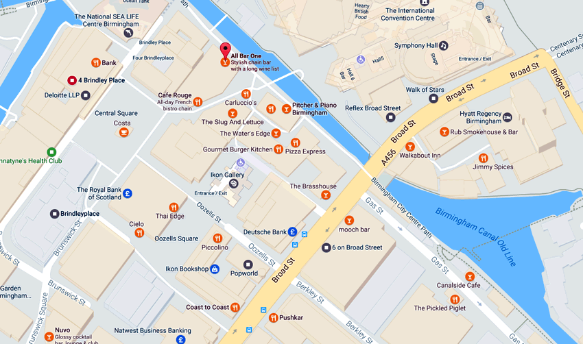 All Bar One Units 12G-13G Waters Edge, Brindleyplace, Birmingham, B1 2HL