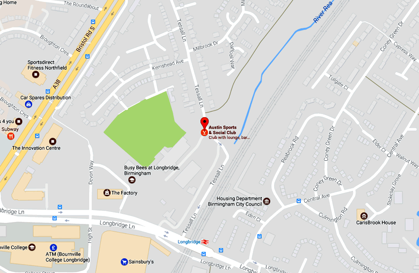 Austin Sports & Social Club	30 Tessall Lane, Longbridge, B31 2SF