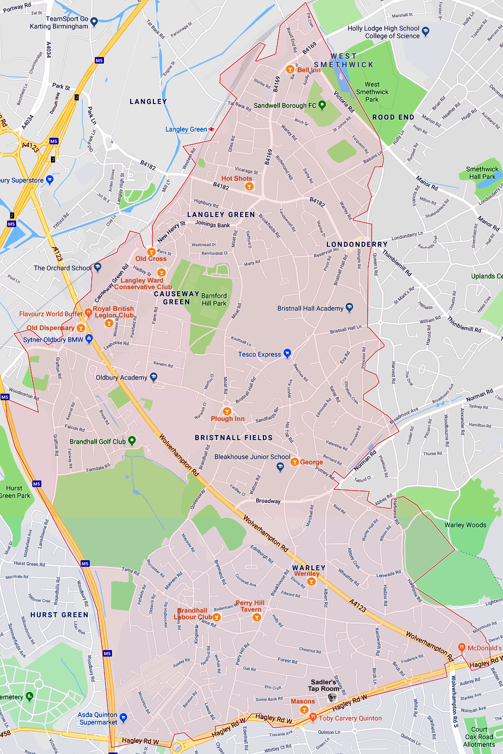 Birmingham B68 & B69: Langley, Oldbury, Quinton, Tividale, Warley.