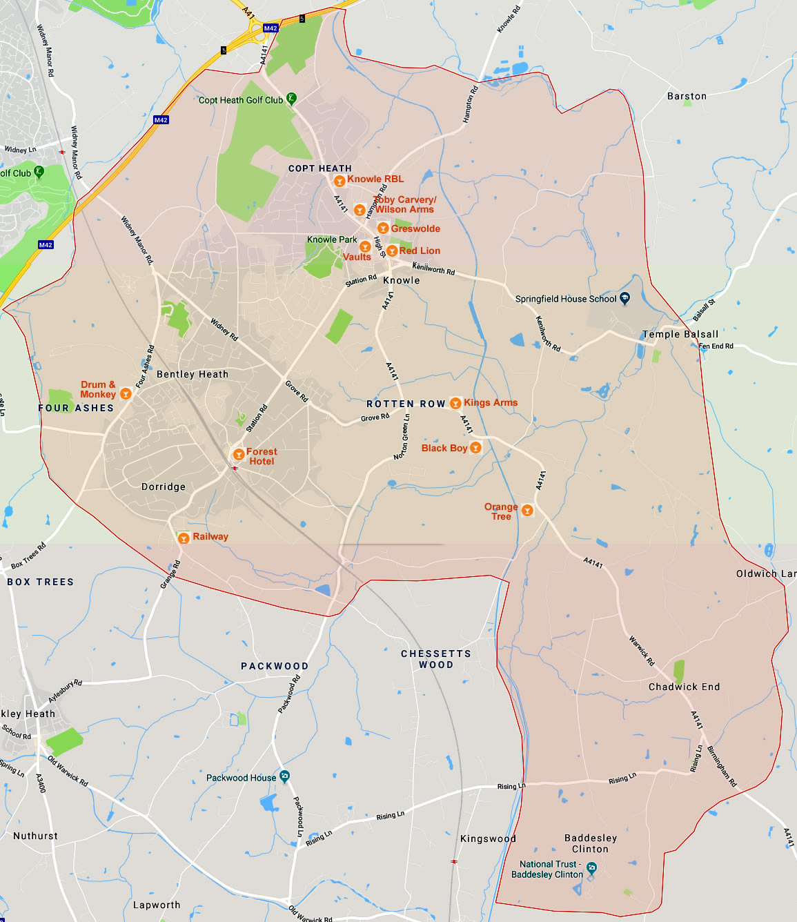 B93 Dorridge, Knowle.