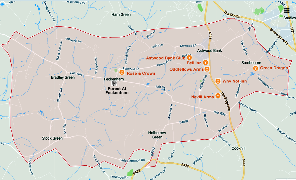 Redditch B97 Batchley, Beoley, Headless Cross, Ipsley, Lakeside