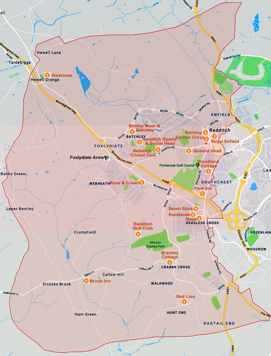Redditch B98 Beoley, Church Hill, Enfield, Enfield, Greenlands Ipsley