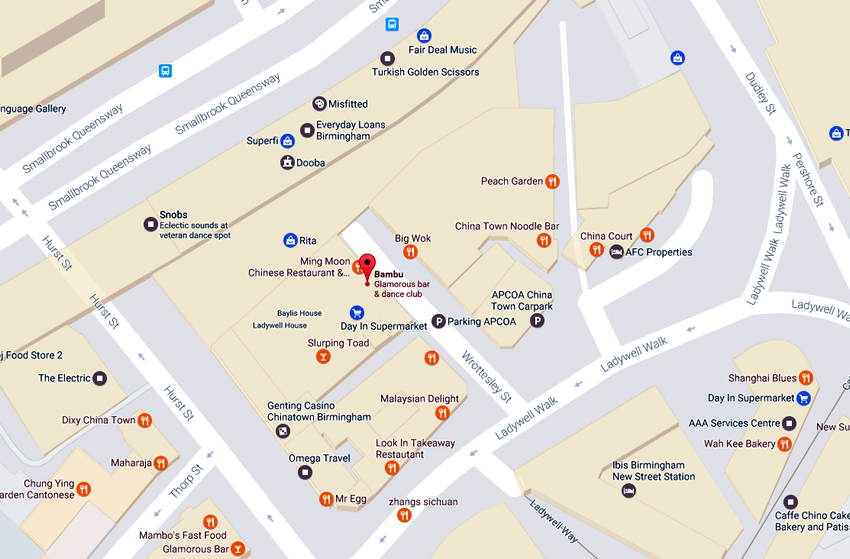 Bambu	Kotwall House, 1 Wrottesley Street, Birmingham B5 4RT