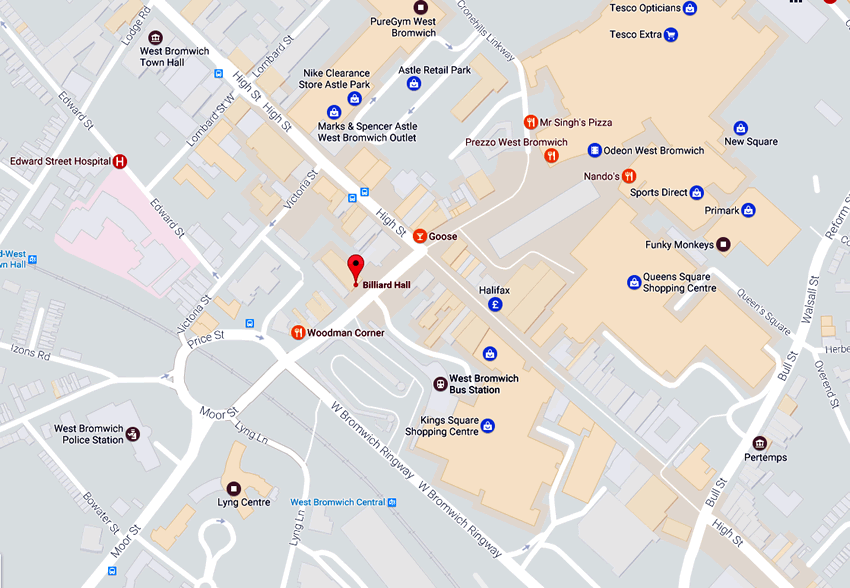 Billiard Hall, St. Michael Street, Ringway, West Bromwich, B70 7AB