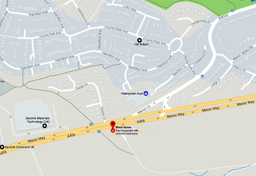 Black Horse	Manor Way, Halesowen, B62 8RJ