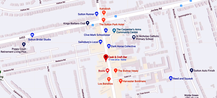 Cask & Craft 56 Boldmere Road, Boldmere, B73 5UY