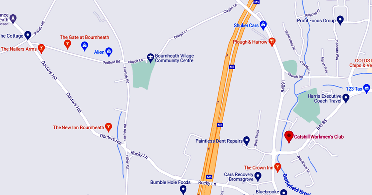 Catshill Social Club 13 Meadow Road, Catshill, B61 0JJ