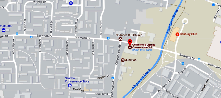Chelmsley & District Conservative Club	174 Bosworth Drive, Chelmsley Wood, B37 5DZ