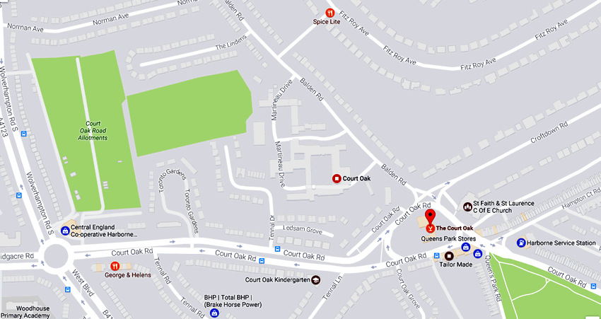 Court Oak	Balden Road, Harborne, B32 2EH