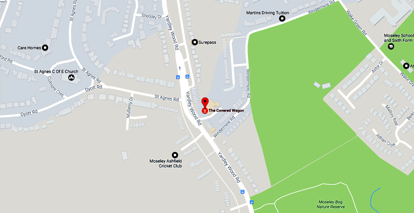 Covered Wagon	298 Yardley Wood Road, Wake Green, B13 9JW