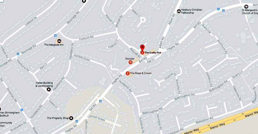 Crafty Pint	8 Wassell Road, Halesowen, B63 4JU