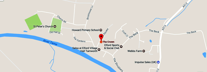 Crown	The Square, Elford, B79 9DB