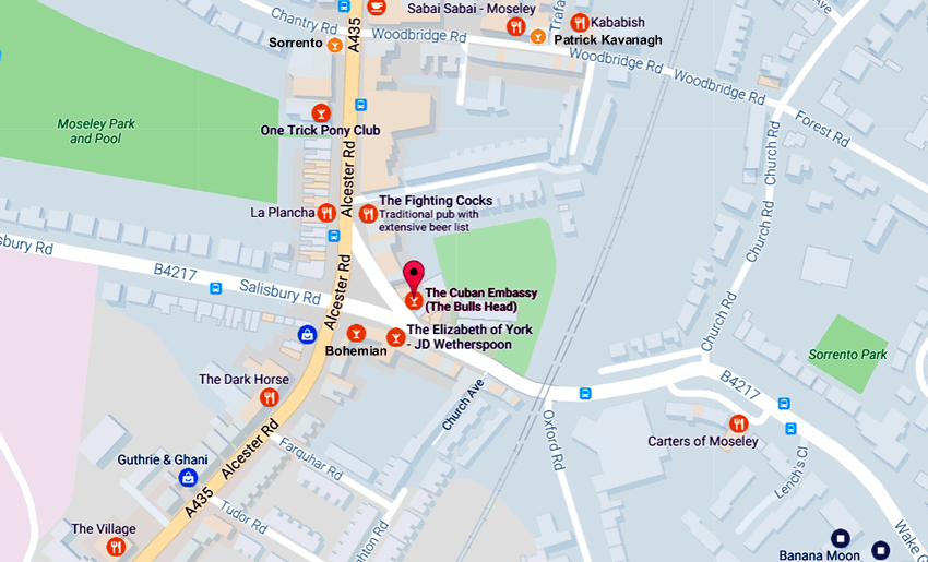 Cuban Embassy	23 St. Marys Row, Moseley, B13 8HW