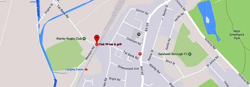 Club 99 Bar & Grill	173, Tat Bank Road, Oldbury, B69 4NH