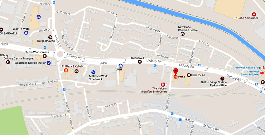 Desi 2	Oldbury Road, Smethwick, B66 1HX