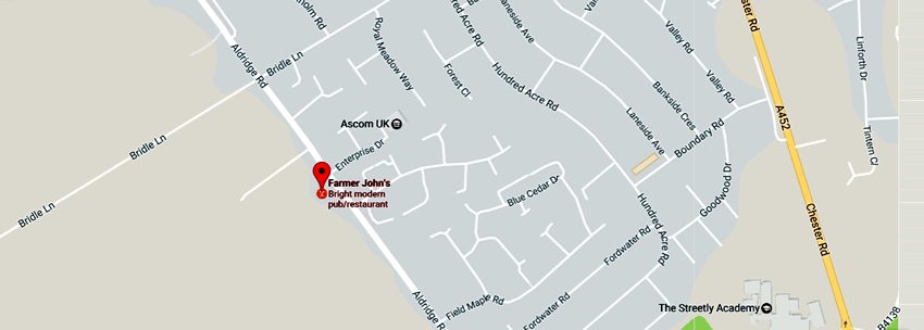 Farmer John's	251 Aldridge Road, Streetly, B74 2DX