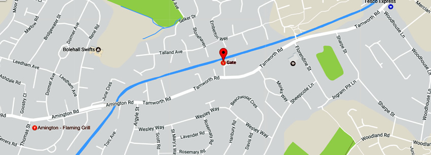 Gate Inn	Tamworth Road, Amington, B77 3BY