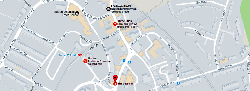 Gate Inn	34 Mill Street, Sutton Coldfield, B72 1TJ