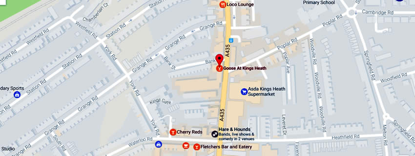 Goose	70 High Street, Kings Heath, B14 7JZ