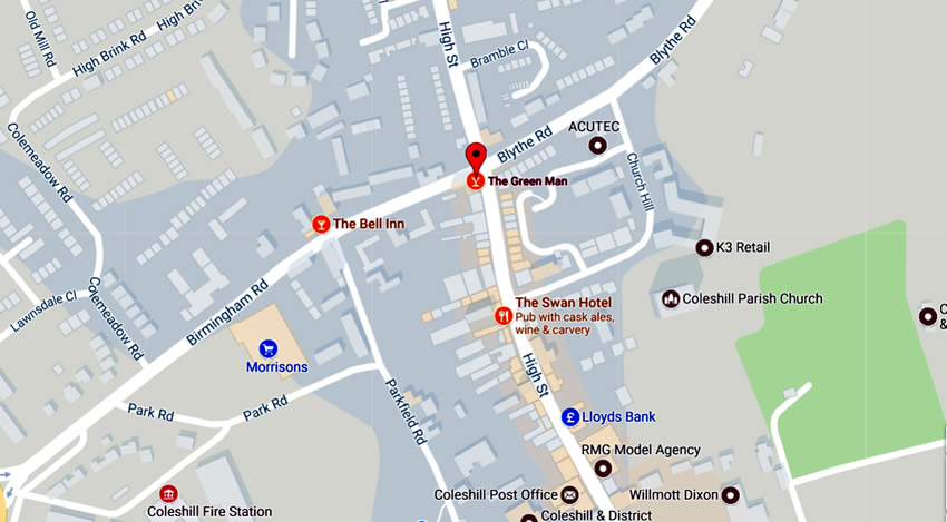 Green Man	High Street, Coleshill, B46 3AH