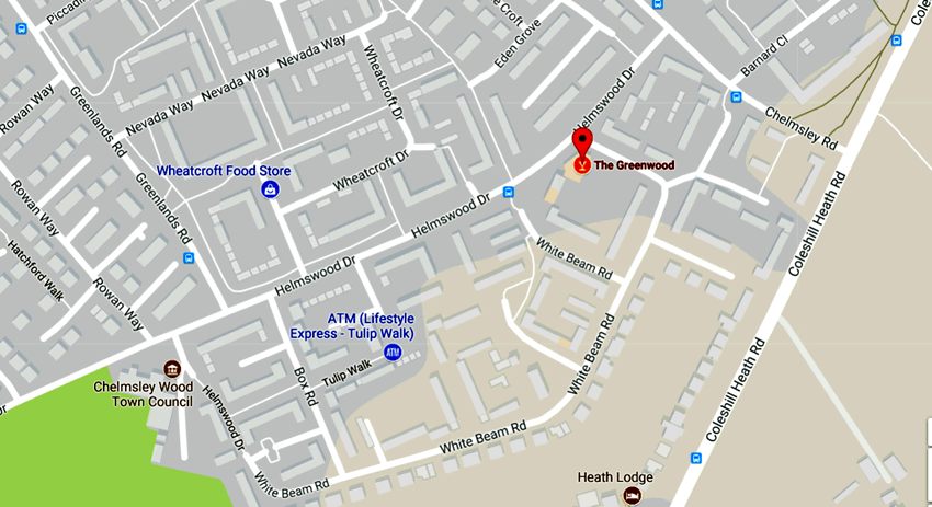Greenwood	Helmswood Drive, Chelmsley Wood, B37 7NP