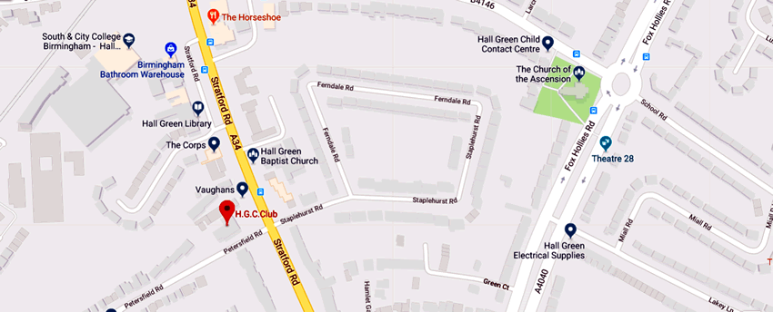 HGC Club	1243 Stratford Road, Hall Green, B28 9AA