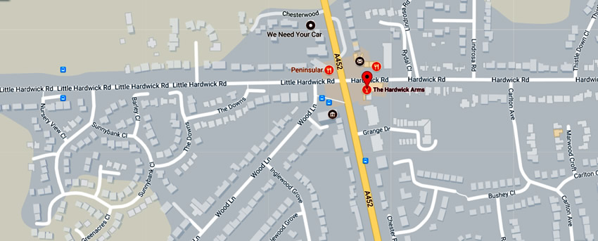 Hardwick Arms	Chester Road, Streetly, B74 3DX