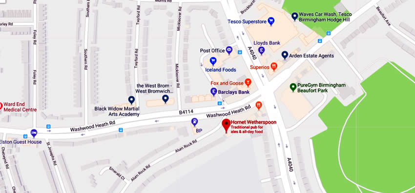 Hornet	991 Alum Rock Road, Washwood Heath, B8 2LX