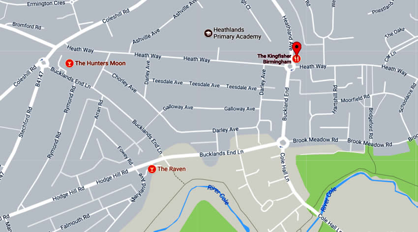 Kingfisher	Heathland Avenue, Shard End, B34 6LS	