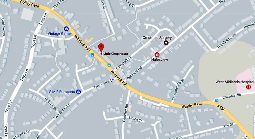 Little Chop House	46 Windmill Hill, Colley Gate, Halesowen, B63 2BZ
