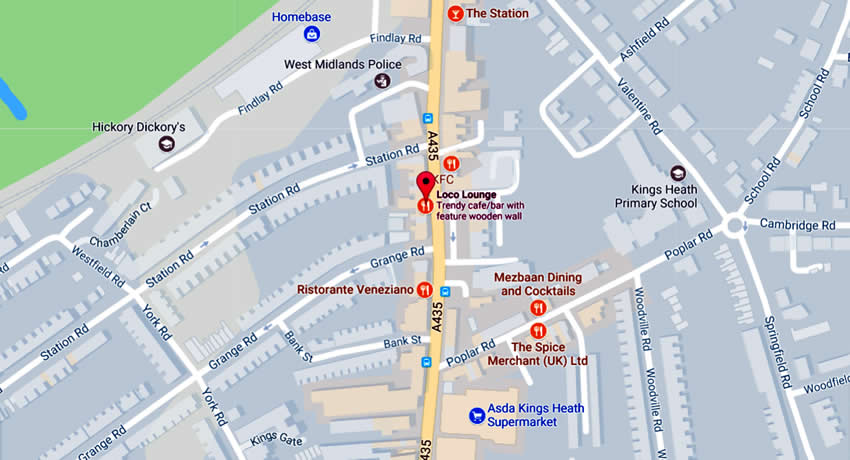 Loco Lounge	32-34 High Street, Kings Heath, B14 7JT