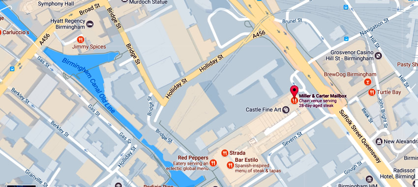 Miller & Carter	178-180 Wharfdale Street, Birmingham, B1 1RN