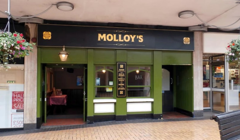Molloy's	The Parade, Sutton Coldfield, B72 1PH