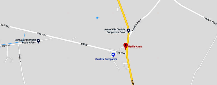 Nevill Arms	154 The Ridgeway, Astwood Bank, B96 6NB