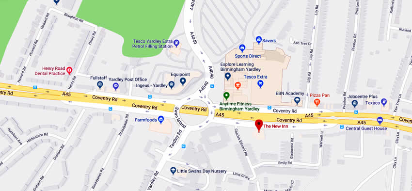 New Inn	1538 Coventry Road, South Yardley, B26 1DG 