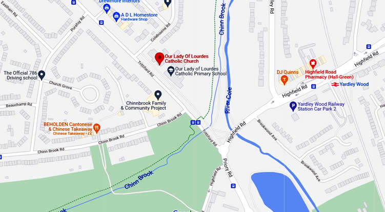 Our Lady Of Lourdes Parish Club	222 Trittiford Road, Yardley Wood, B13 0EU