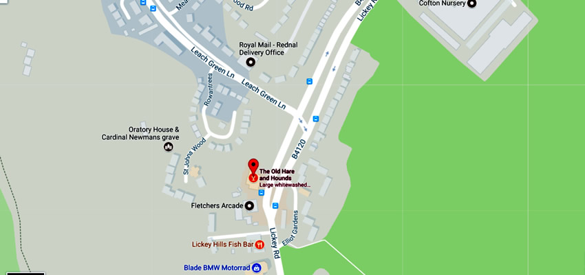 Old Hare And Hounds	426 Lickey Road, Rednal, B45 8UU