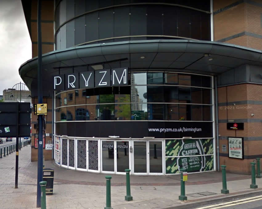 PRYZM	182 Broad Street, Birmingham, B15 1DA