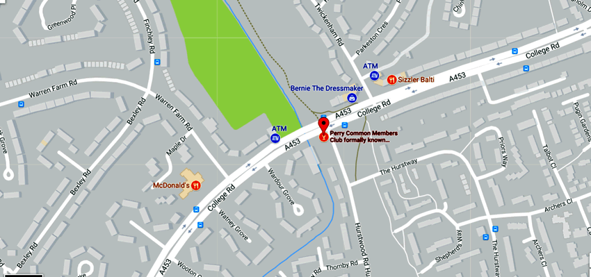Perry Common Members Club	641 College Road, Perry Common, B44 0AT
