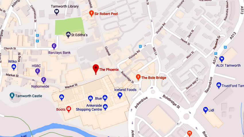 Phoenix	32-33 George Street, Tamworth, B79 7LJ
