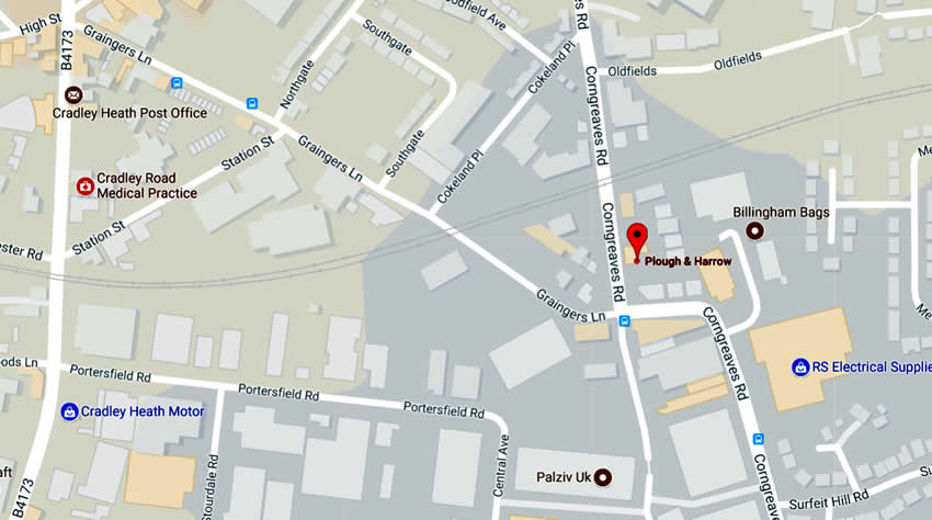 Plough & Harrow	Corngreaves Road, Cradley Heath, B64 7BT	