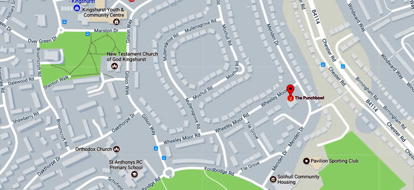 Punchbowl	1 Wheeley Moor Road, Kingshurst, B37 6LB 