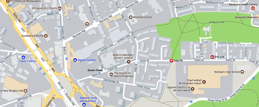 Queens Head	381 Farm Street, Lozells, B19 2TX
