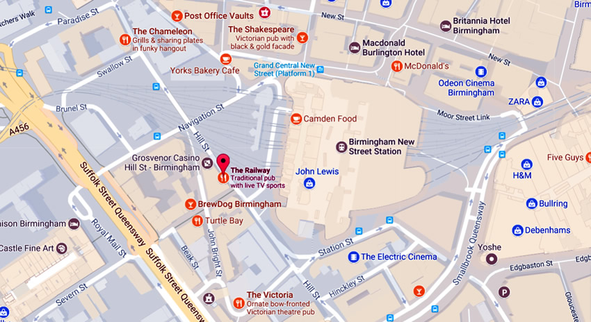 Railway	Savoy Building, Hill Street, Birmingham, B5 4AN