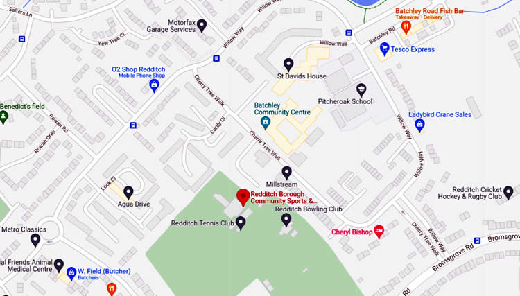 Redditch Borough Community Sports & Social Club	Cherry Tree Walk, Batchley, B97 6PB