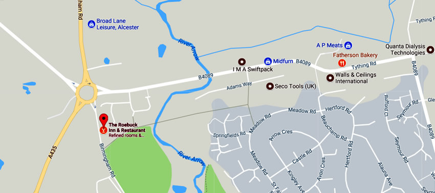 Roebuck Inn	Birmingham Road, Kings Coughton, B49 5QA