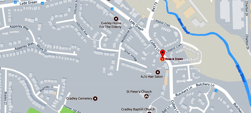 Rose & Crown	95 Colley Lane, Colley Gate, Halesowen B63 2UD