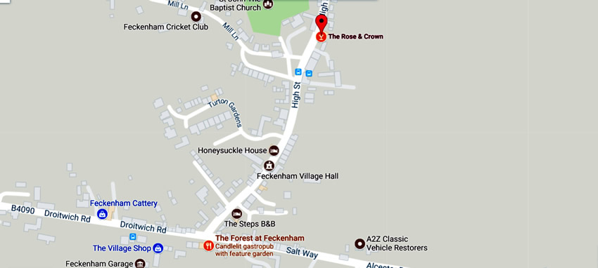 Rose & Crown	48 High Street, Feckenham, B96 6HS