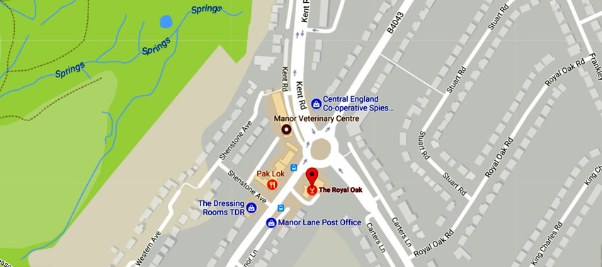 Royal Oak	Manor Lane, Halesowen, B62 8PZ