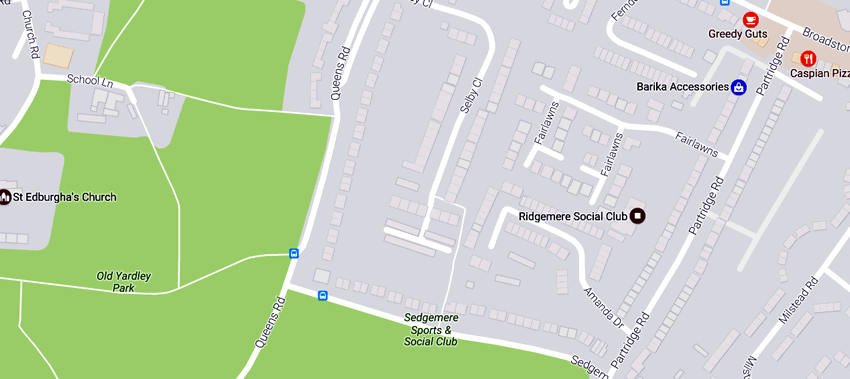 Sedgemere Sports & Social Club	21-25 Sedgemere Road, Yardley, B26 2AX